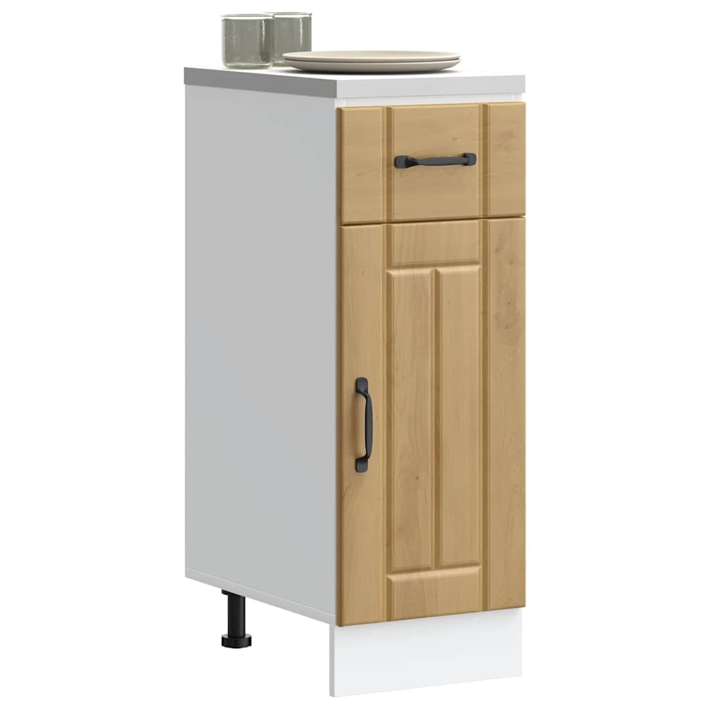 Base da Cucina Lucca Rovere Artigianale in Legno Multistrato - homemem39