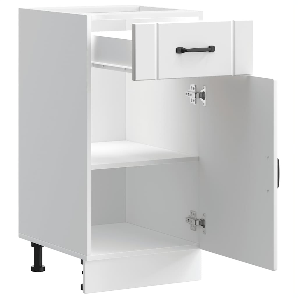 Base da Cucina Lucca Bianco in Legno Multistrato - homemem39