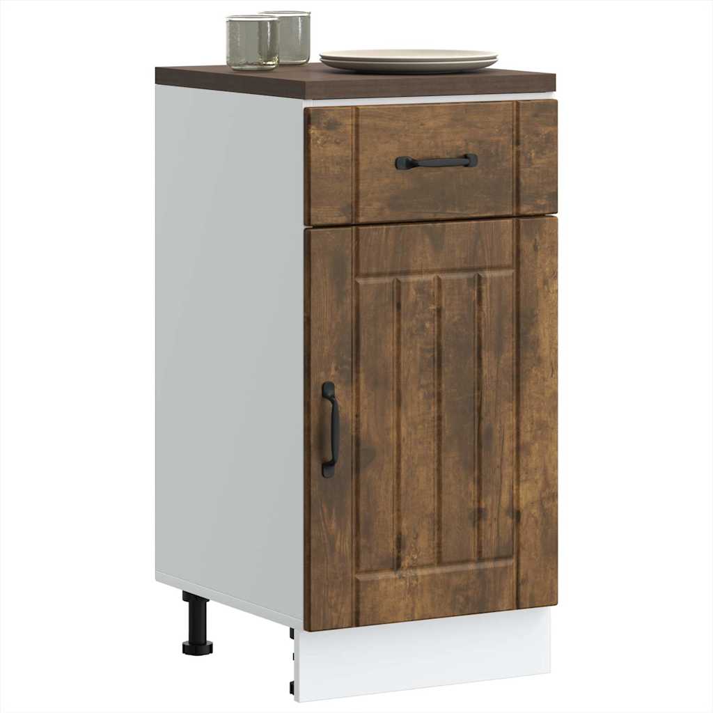 Base da Cucina Lucca Rovere Fumo in Legno Multistrato - homemem39