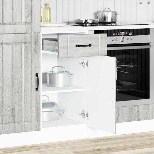 Base da Cucina Lucca Grigio Sonoma in Legno Multistrato - homemem39