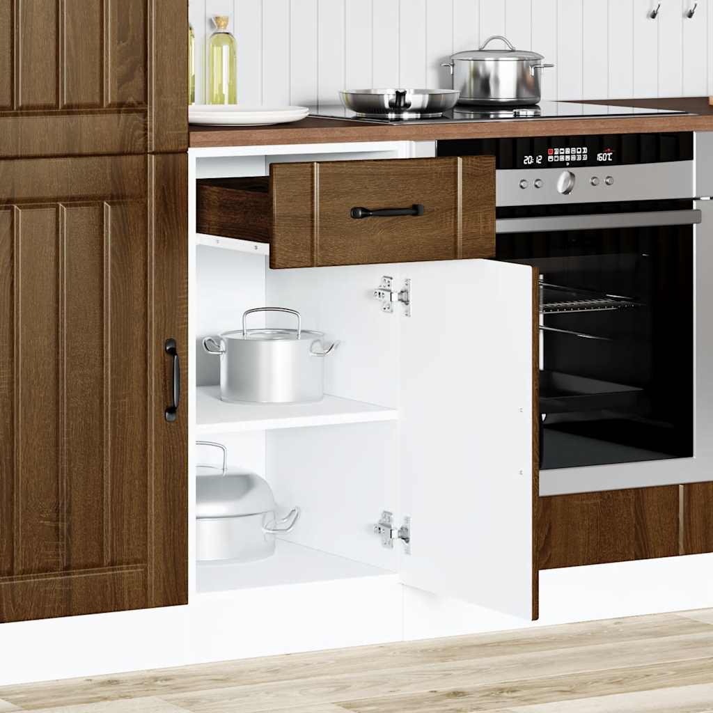 Base da Cucina Lucca Rovere Marrone in Legno Multistrato - homemem39