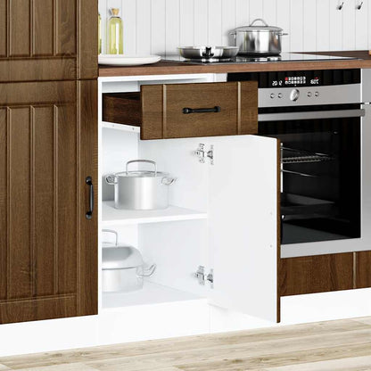 Base da Cucina Lucca Rovere Marrone in Legno Multistrato - homemem39