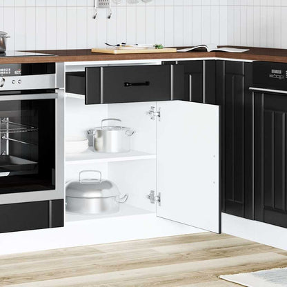 Base da Cucina Lucca Nero in Legno Multistrato - homemem39