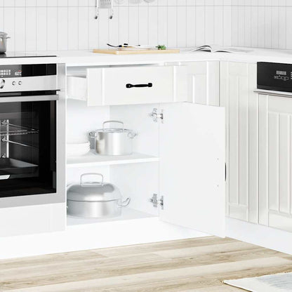 Base da Cucina Lucca Bianco Lucido in Legno Multistrato - homemem39