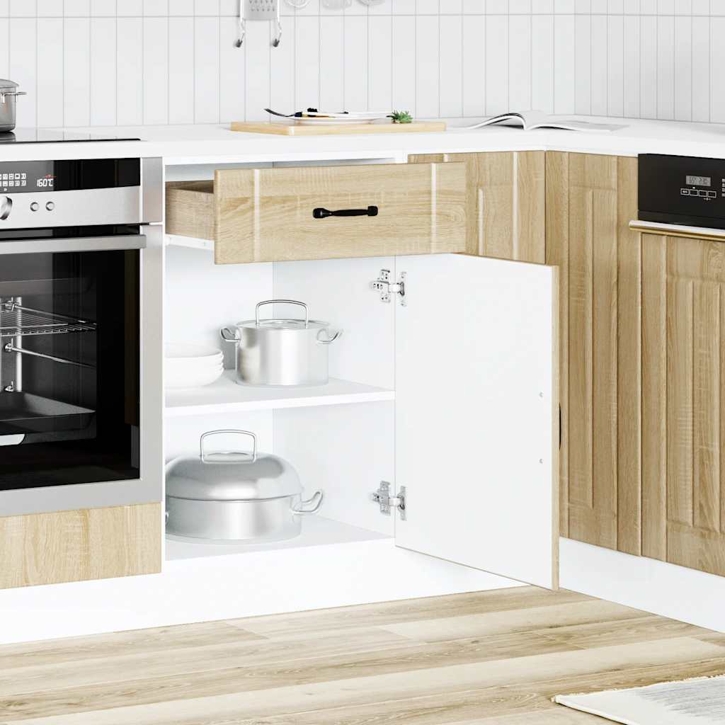Base da Cucina Lucca Rovere Sonoma in Legno Multistrato - homemem39