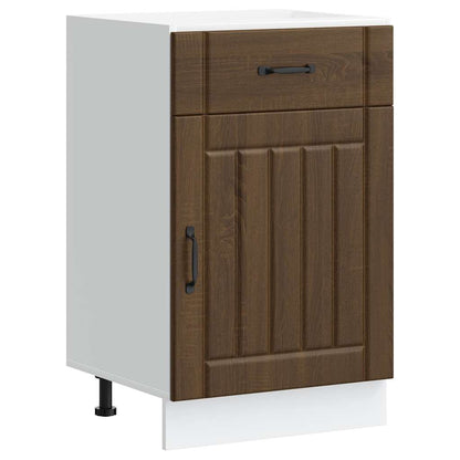 Base da Cucina Lucca Rovere Marrone in Legno Multistrato - homemem39