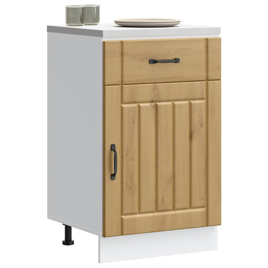 Base da Cucina Lucca Rovere Artigianale in Legno Multistrato - homemem39