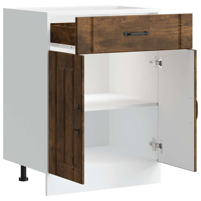 Base da Cucina Lucca Rovere Fumo in Legno Multistrato - homemem39