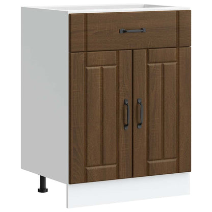 Base da Cucina Lucca Rovere Marrone in Legno Multistrato - homemem39