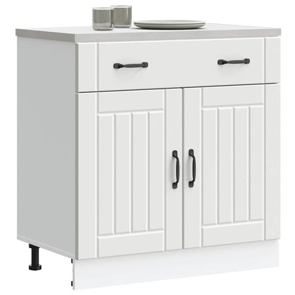 Base da Cucina Lucca Bianco in Legno Multistrato - homemem39