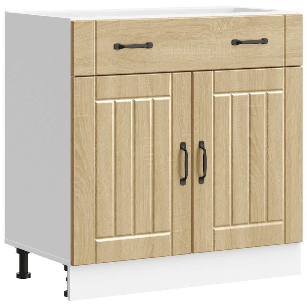 Base da Cucina Lucca Rovere Sonoma in Legno Multistrato - homemem39
