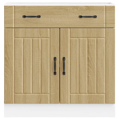 Base da Cucina Lucca Rovere Sonoma in Legno Multistrato - homemem39