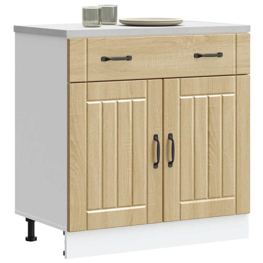 Base da Cucina Lucca Rovere Sonoma in Legno Multistrato - homemem39
