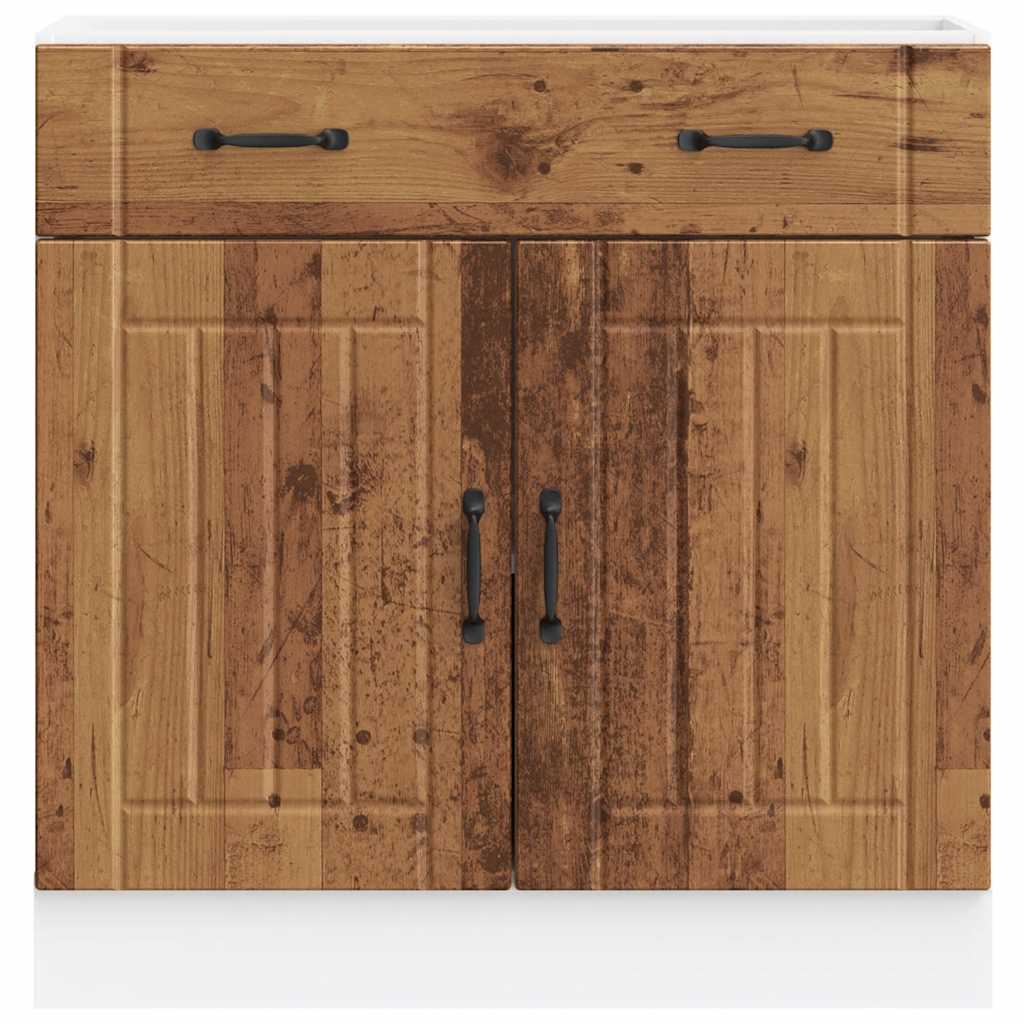 Base da Cucina Lucca Legno Antico in Legno Multistrato - homemem39