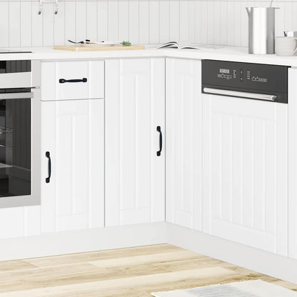 Mobile Base ad Angolo Cucina Lucca Bianco in Legno Multistrato - homemem39