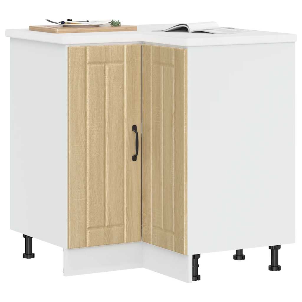 Mobile Base ad Angolo Cucina Lucca Rovere Sonoma in Truciolato - homemem39