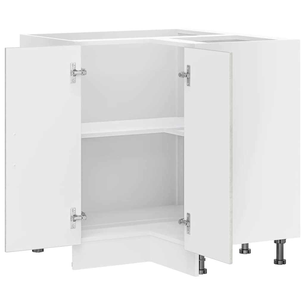 Mobile Base ad Angolo Cucina Lucca Grigio Cemento in Truciolato - homemem39