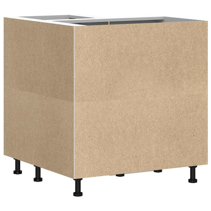 Mobile Base ad Angolo Cucina Lucca Grigio Cemento in Truciolato - homemem39