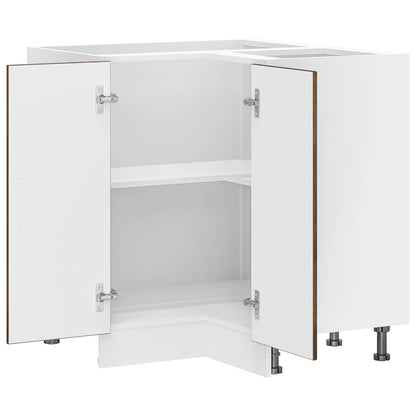 Mobile Base ad Angolo Cucina Lucca Rovere Fumo in Truciolato - homemem39