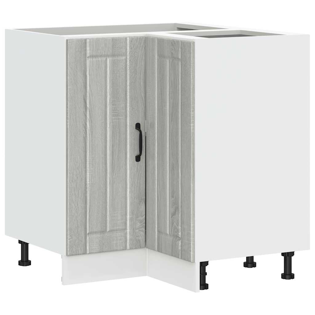 Mobile Base ad Angolo Cucina Lucca Grigio Sonoma in Truciolato - homemem39