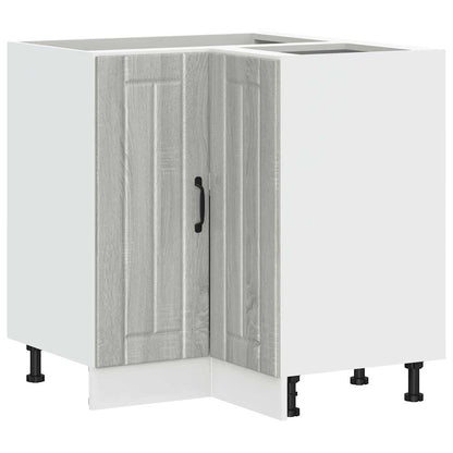 Mobile Base ad Angolo Cucina Lucca Grigio Sonoma in Truciolato - homemem39