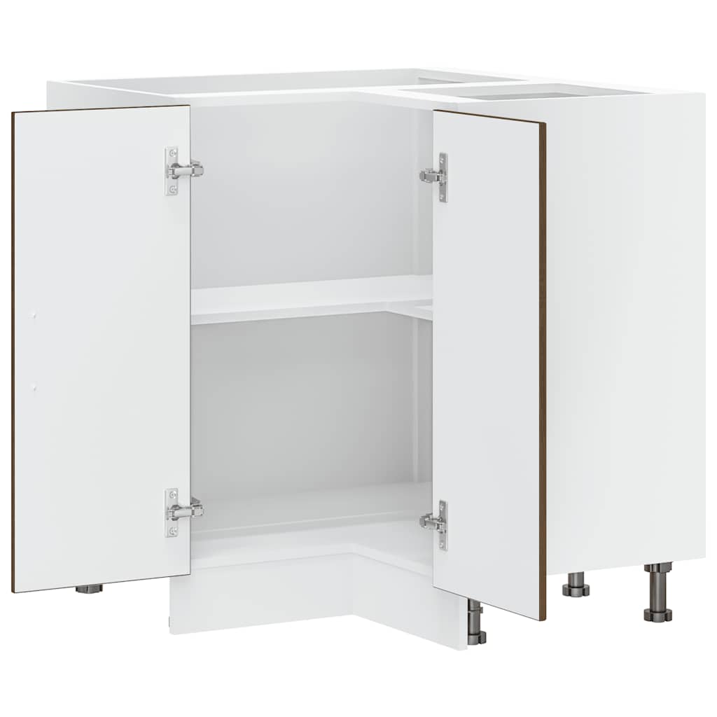Mobile Base ad Angolo Cucina Lucca Rovere Marrone in Truciolato - homemem39
