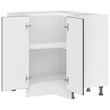 Mobile Base ad Angolo Cucina Lucca Rovere Marrone in Truciolato - homemem39
