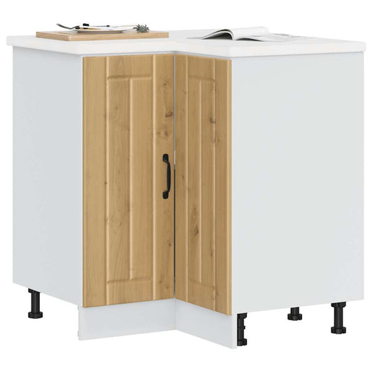 Base ad Angolo Cucina Lucca Rovere Artigianale Truciolato - homemem39