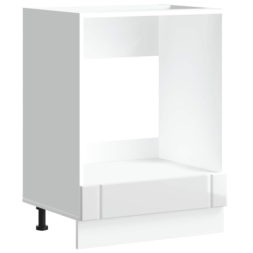 Armadio Forno Lucca Bianco Lucido in Legno Multistrato - homemem39