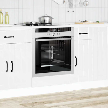 Armadio Forno Lucca Bianco Lucido in Legno Multistrato - homemem39