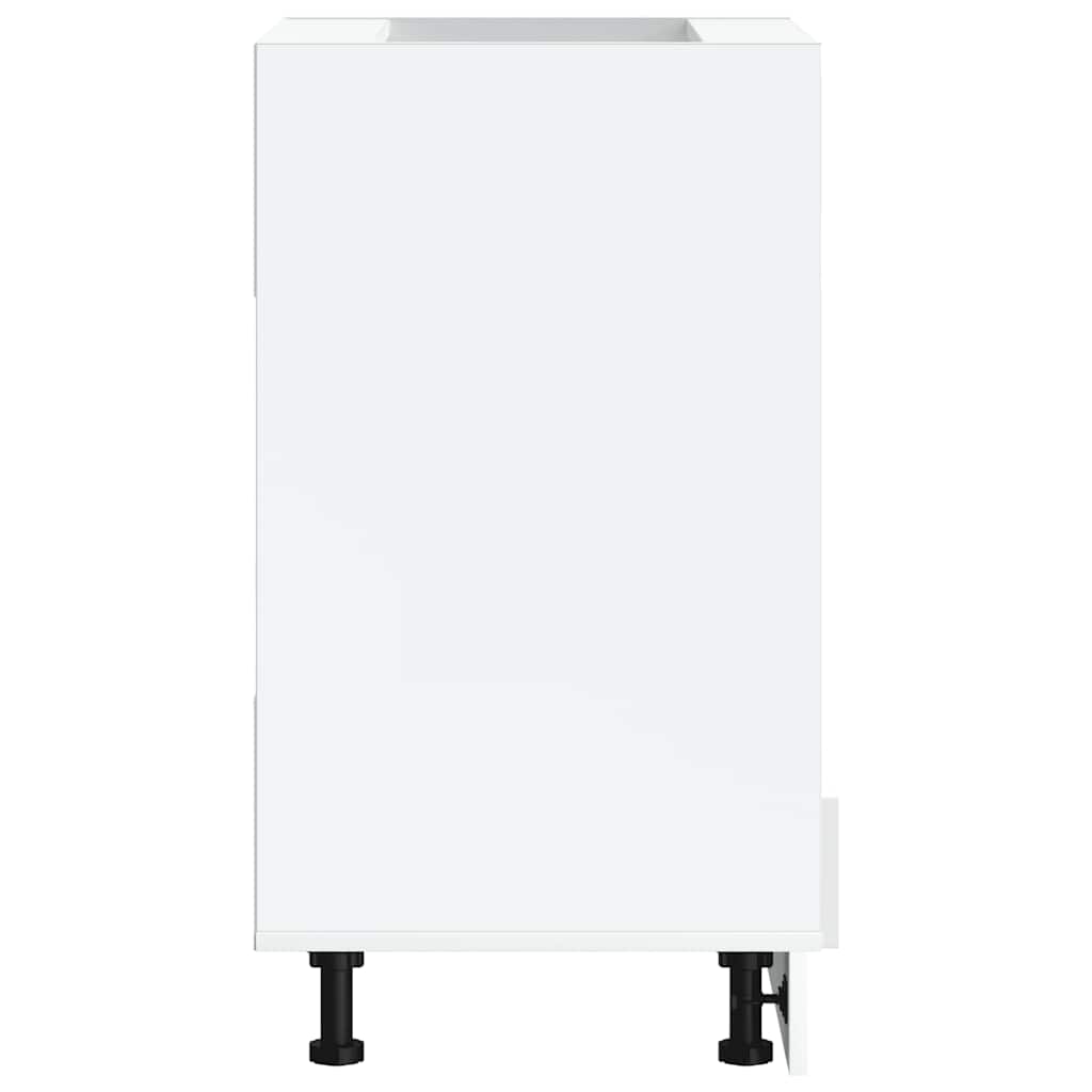 Armadio Forno Lucca Bianco Lucido in Legno Multistrato - homemem39