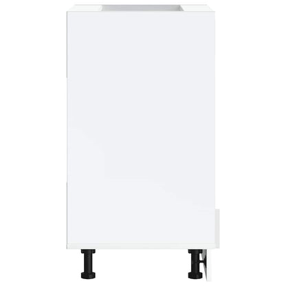 Armadio Forno Lucca Bianco Lucido in Legno Multistrato - homemem39