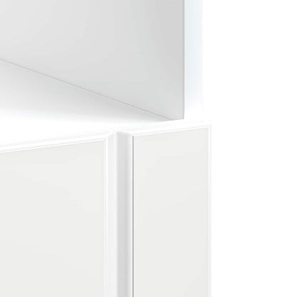 Armadio Forno Lucca Bianco Lucido in Legno Multistrato - homemem39