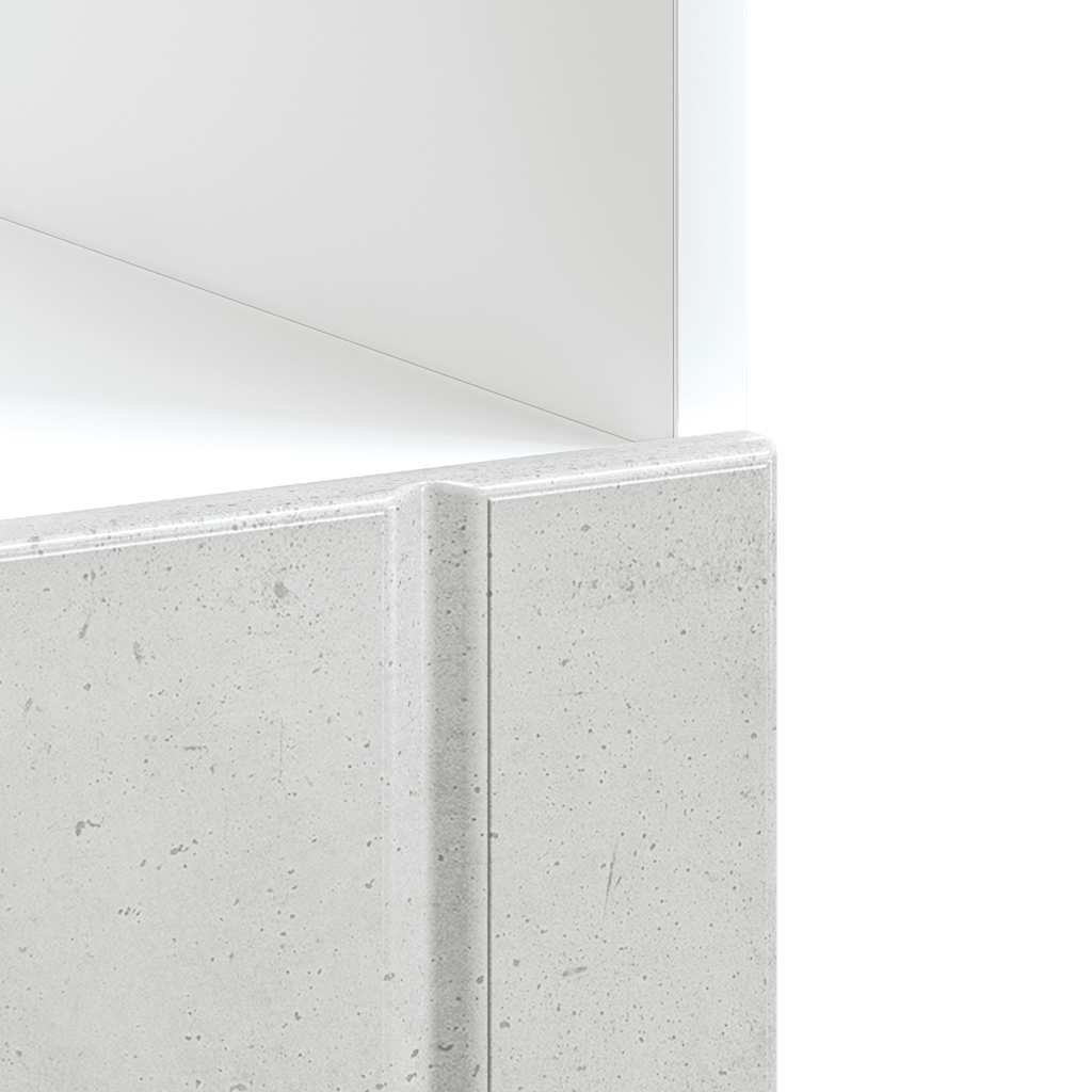 Armadio Forno Lucca Grigio Cemento in Legno Multistrato - homemem39