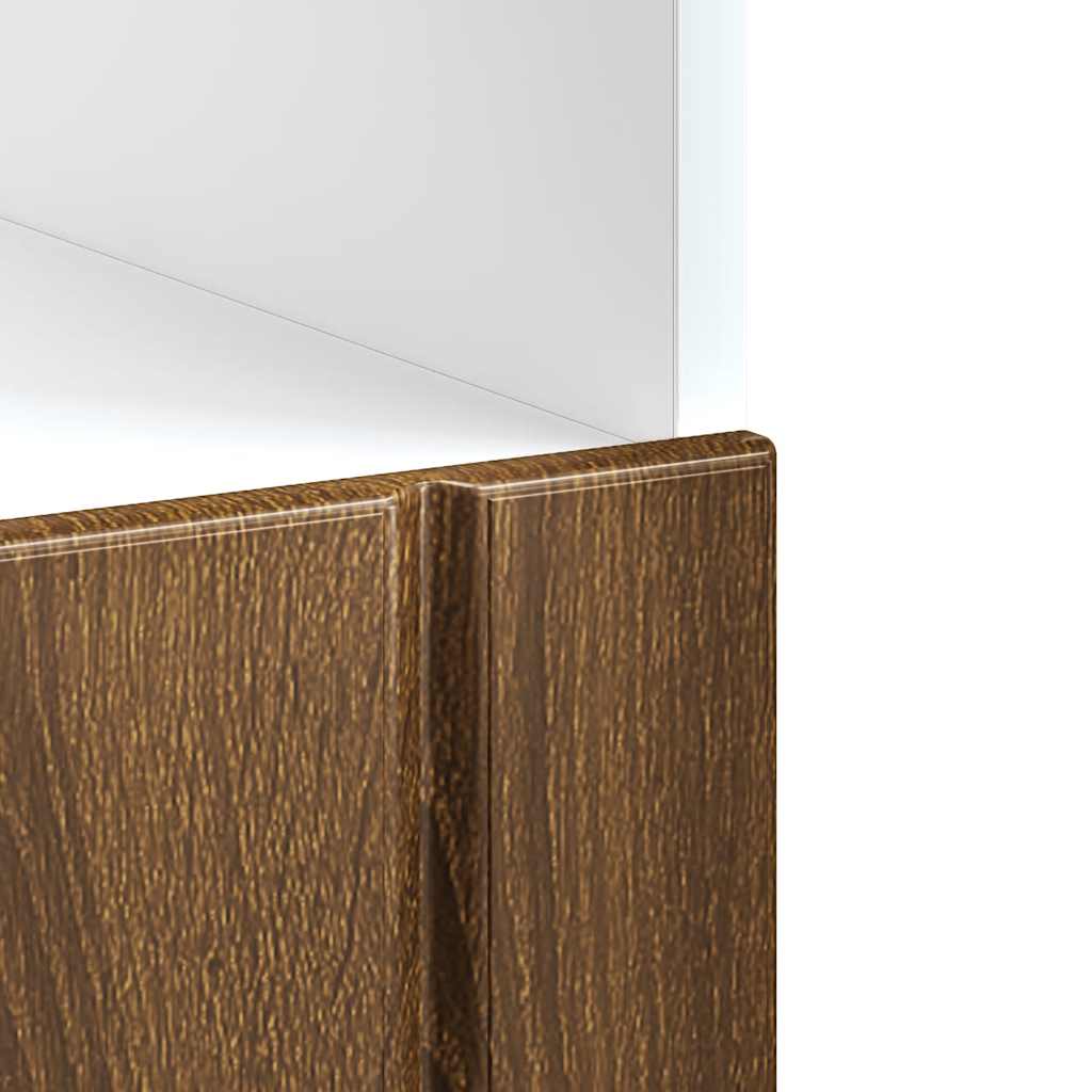 Armadio Forno Lucca Rovere Marrone in Legno Multistrato - homemem39