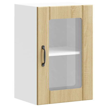 Pensile da Cucina con Porta in Vetro Lucca Rovere Sonoma - homemem39