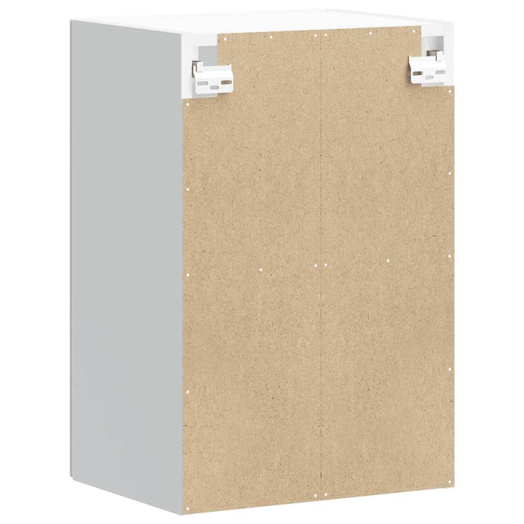 Pensile da Cucina con Porta in Vetro Lucca Grigio Cemento - homemem39
