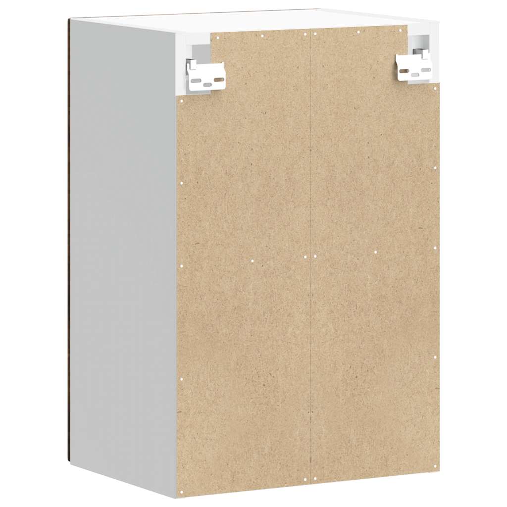 Pensile da Cucina con Porta in Vetro Lucca Rovere Fumo - homemem39