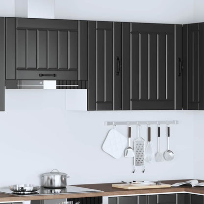 Pensile da Cucina Lucca Nero in Legno Multistrato - homemem39