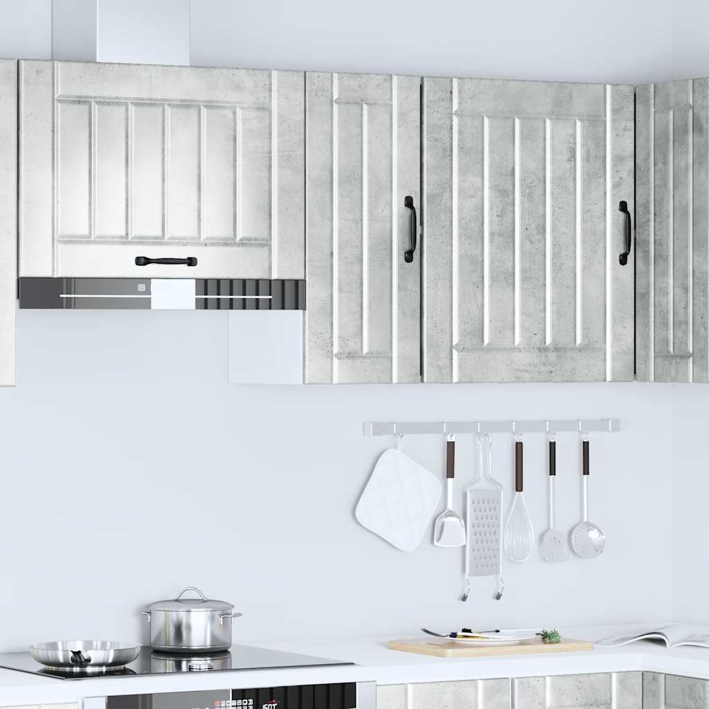 Pensile da Cucina Lucca Grigio Cemento in Legno Multistrato - homemem39