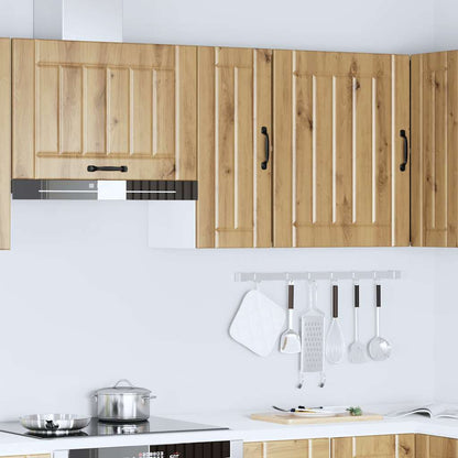 Pensile da Cucina Lucca Rovere Artigianale in Legno Multistrato - homemem39