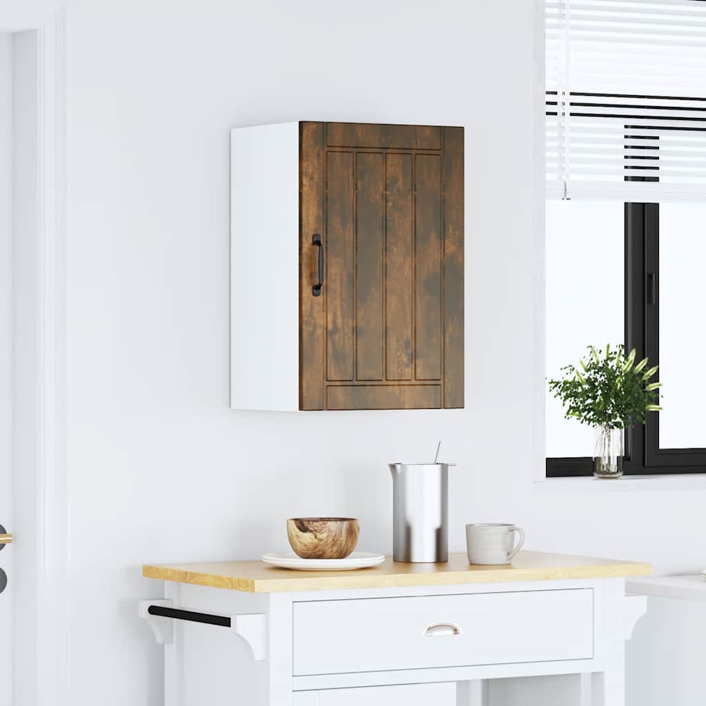 Pensile da Cucina Lucca Rovere Fumo in Legno Multistrato - homemem39