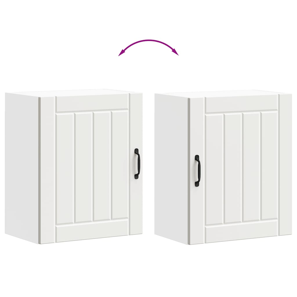 Pensile da Cucina Lucca Bianco in Legno Multistrato - homemem39