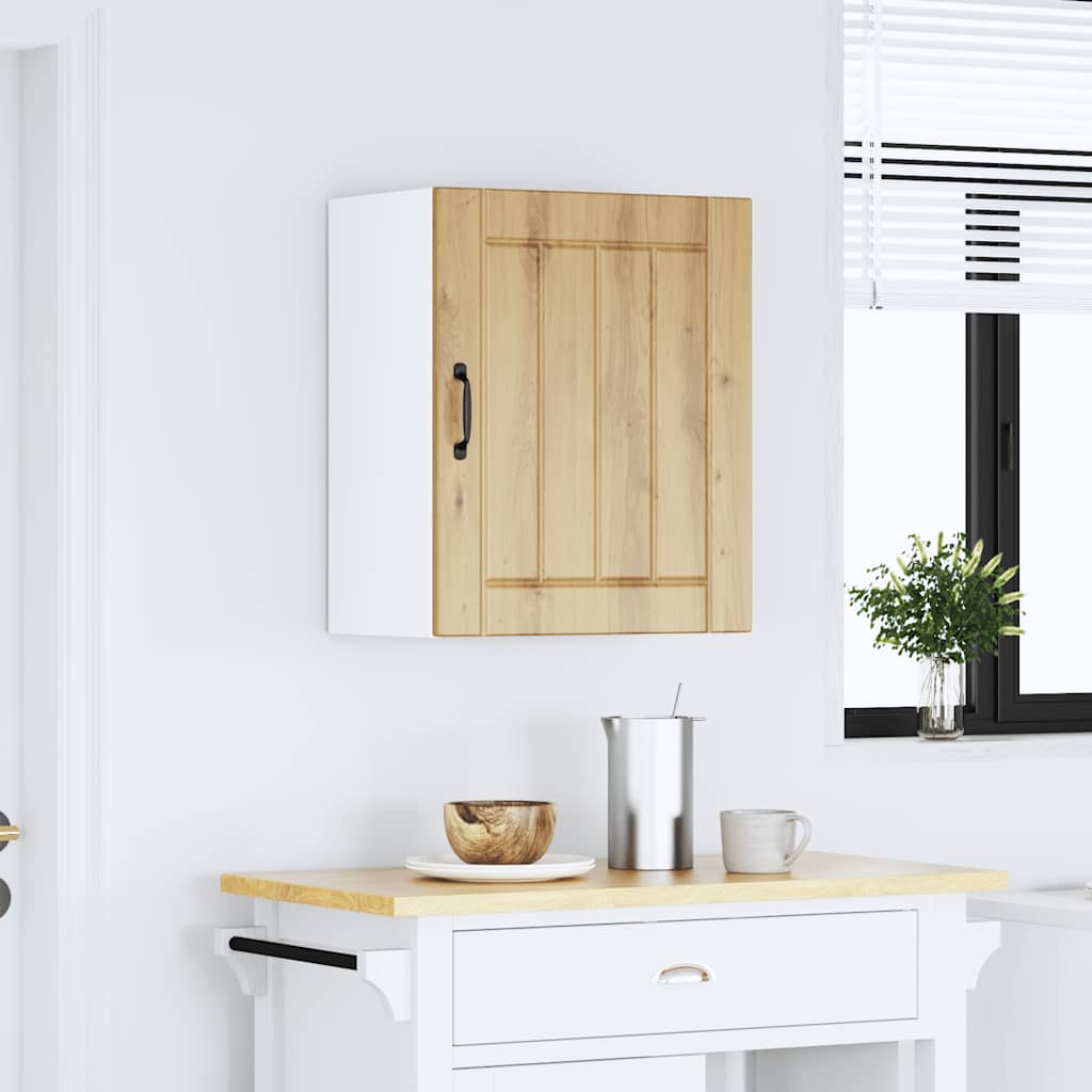 Pensile da Cucina Lucca Rovere Artigianale in Legno Multistrato - homemem39