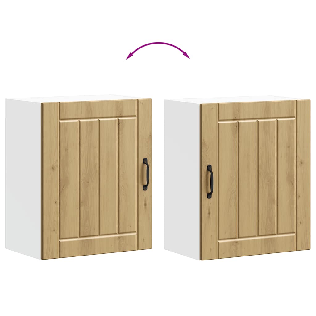 Pensile da Cucina Lucca Rovere Artigianale in Legno Multistrato - homemem39