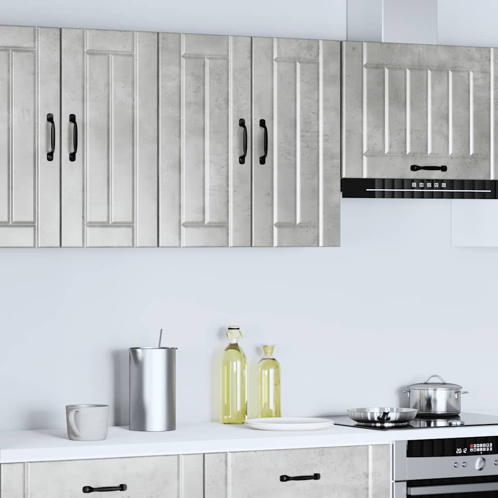 Pensile da Cucina Lucca Grigio Cemento in Legno Multistrato - homemem39