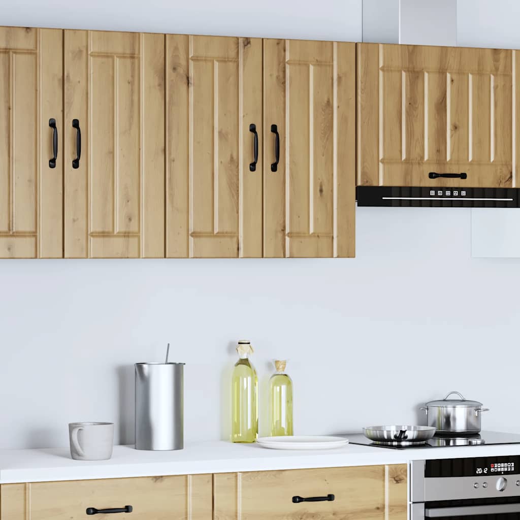 Pensile da Cucina Lucca Rovere Artigianale in Legno Multistrato - homemem39