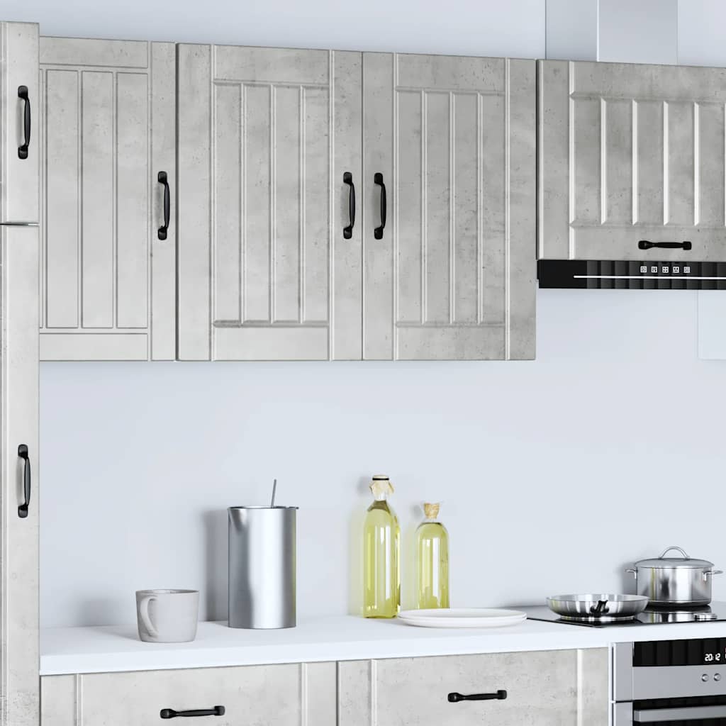 Pensile da Cucina Lucca Grigio Cemento in Legno Multistrato - homemem39