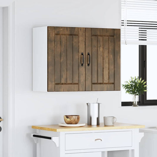 Pensile da Cucina Lucca Rovere Fumo in Legno Multistrato - homemem39