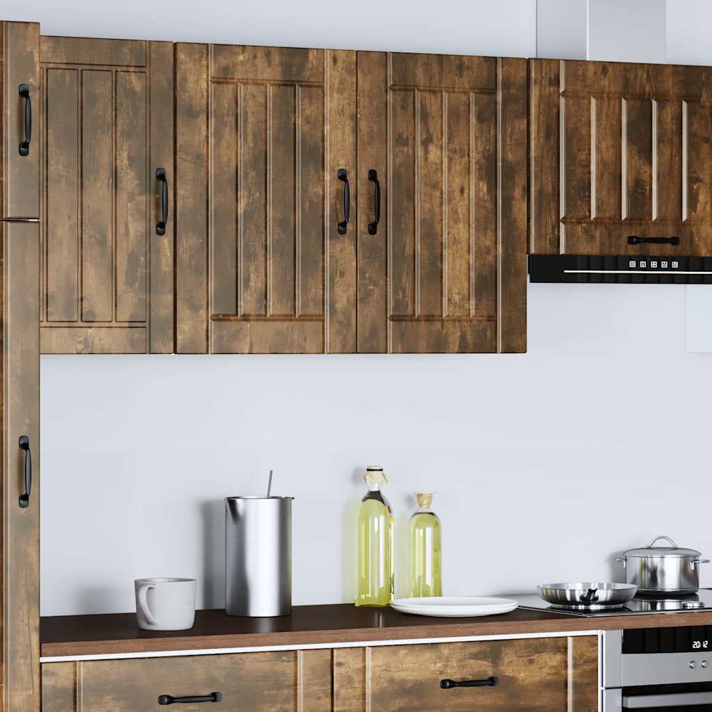 Pensile da Cucina Lucca Rovere Fumo in Legno Multistrato - homemem39